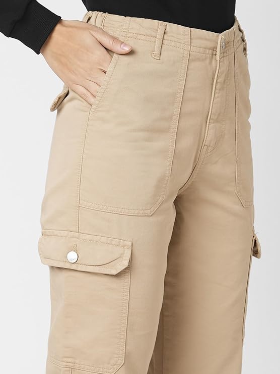 High Waist Wide Leg Fashion Cargo