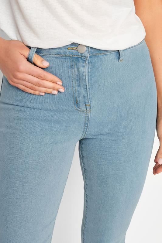 Flared Light Blue Jeans for Women – Retro Style