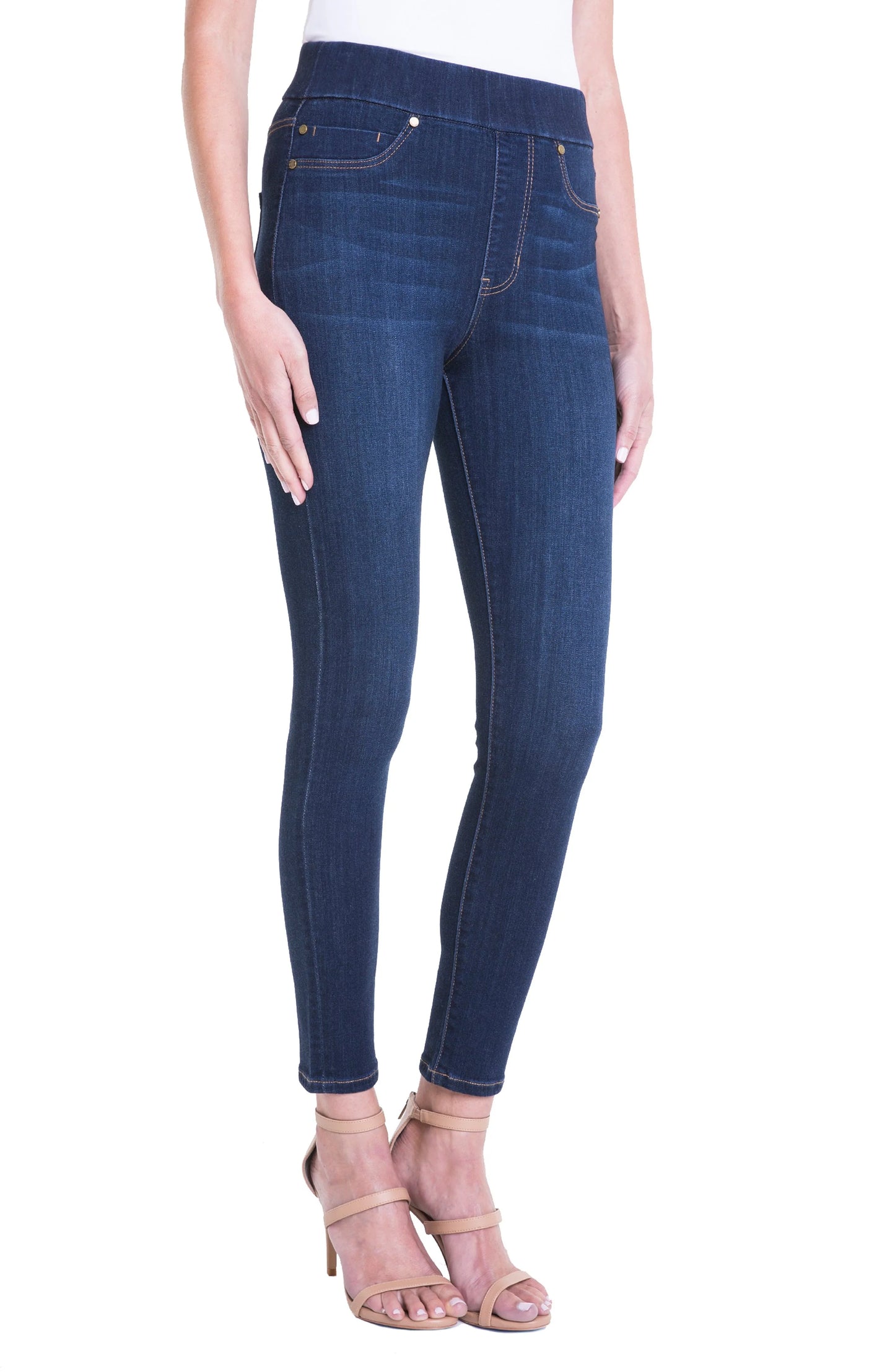 Skinny Ankle Pull-on Jeans