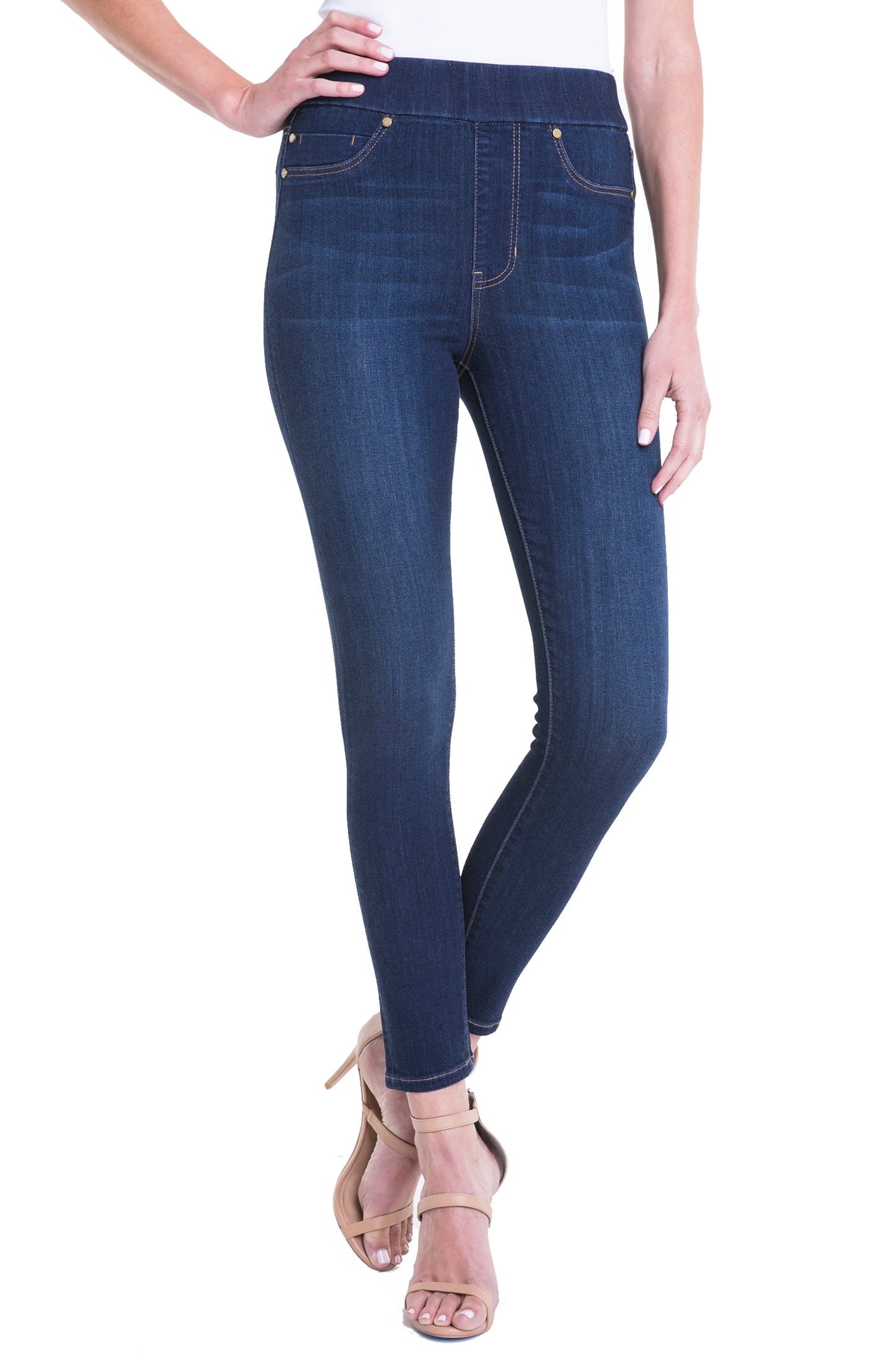 Skinny Ankle Pull-on Jeans