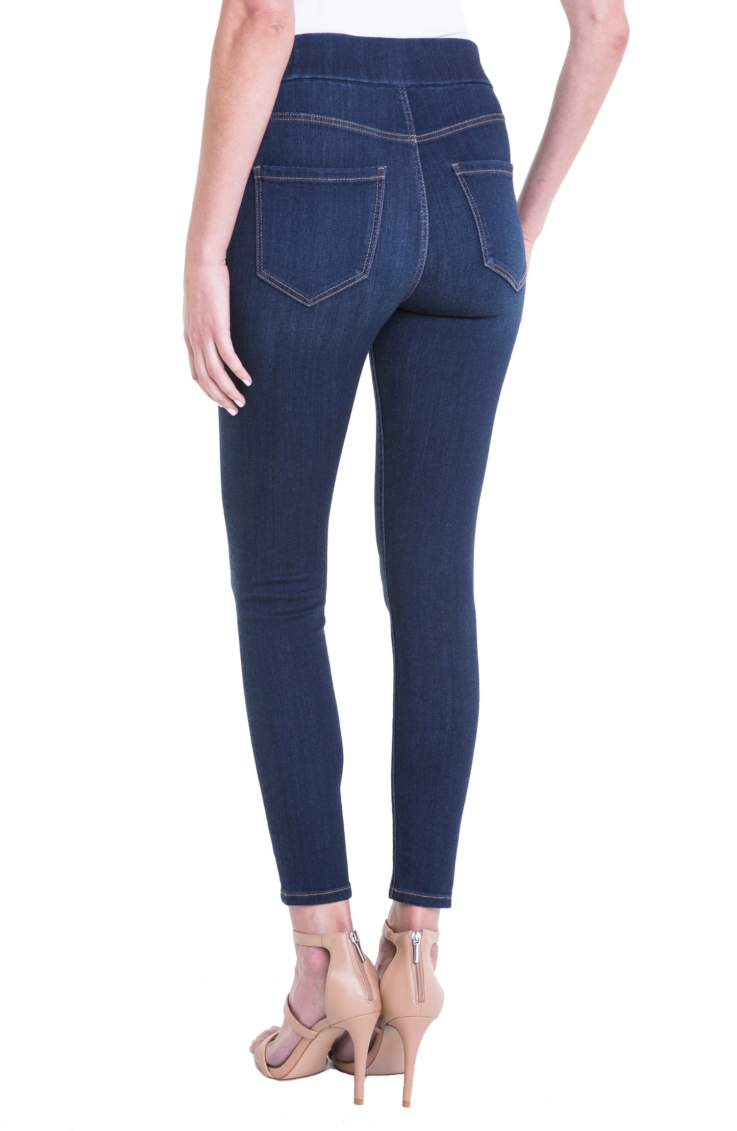 Skinny Ankle Pull-on Jeans