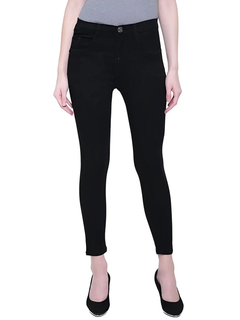 Sleek & Modern Women’s Slim Fit Mid-Rise Jeans