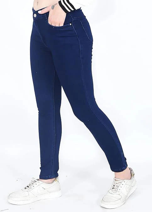 Sleek & Modern Women’s Slim Fit Mid-Rise Jeans