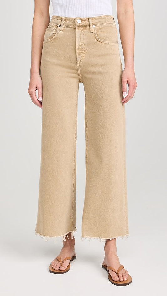Camel Luxe High-Rise Jeans