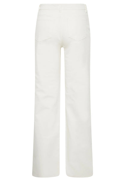 Classic White Straight Leg High-Rise Jeans