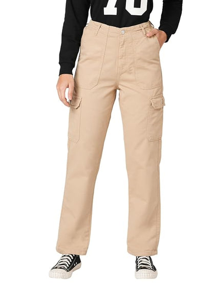 High Waist Wide Leg Fashion Cargo