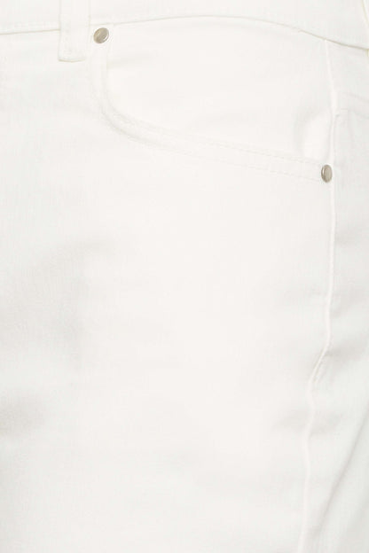 Classic White Straight Leg High-Rise Jeans