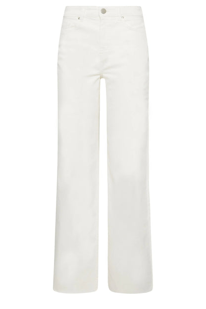 Classic White Straight Leg High-Rise Jeans
