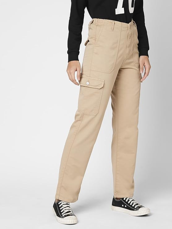High Waist Wide Leg Fashion Cargo