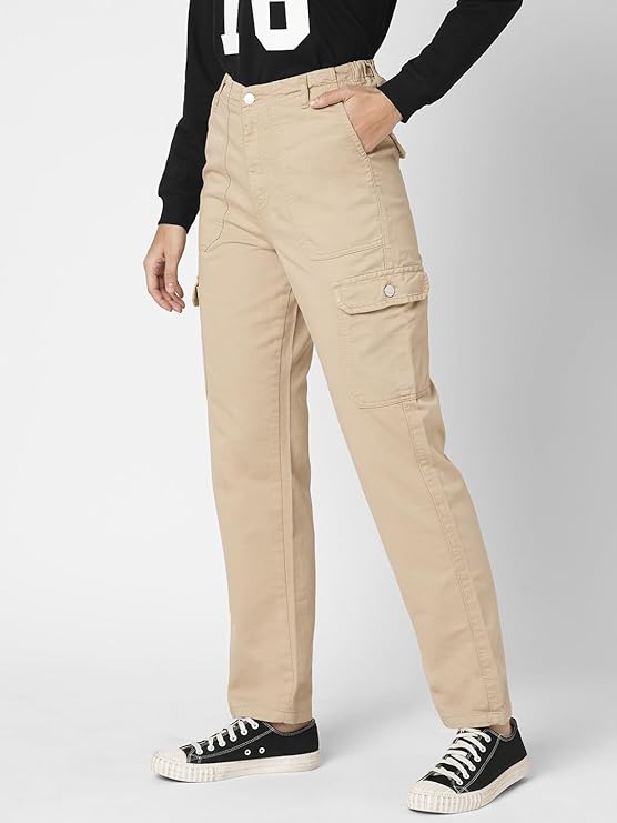 High Waist Wide Leg Fashion Cargo