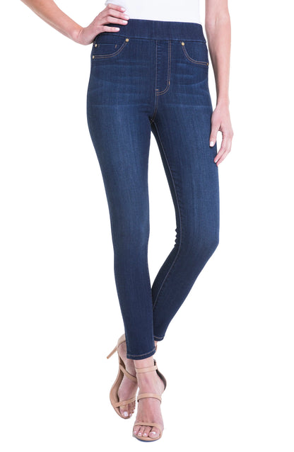 Skinny Ankle Pull-on Jeans
