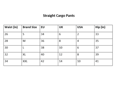 Women's High Rise Straight Fit Cargo Pants with Side Patch Pockets