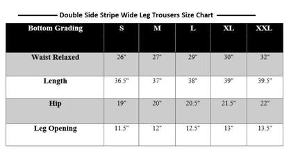 Double Side Stripe Wide Leg Trousers