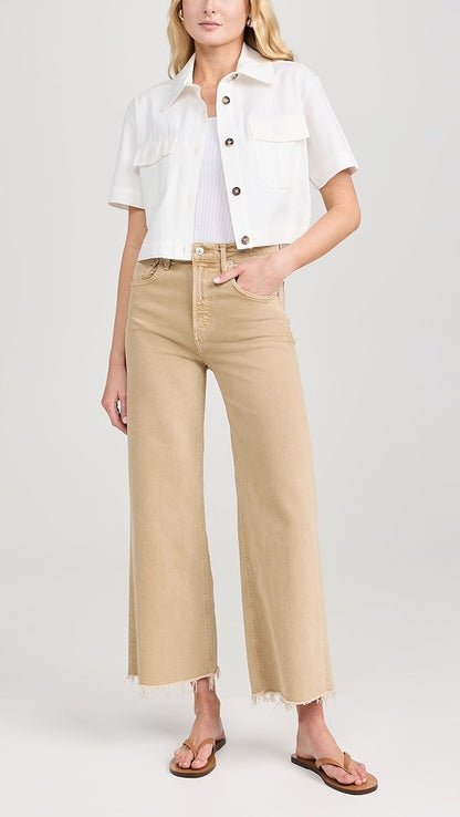 Camel Luxe High-Rise Jeans