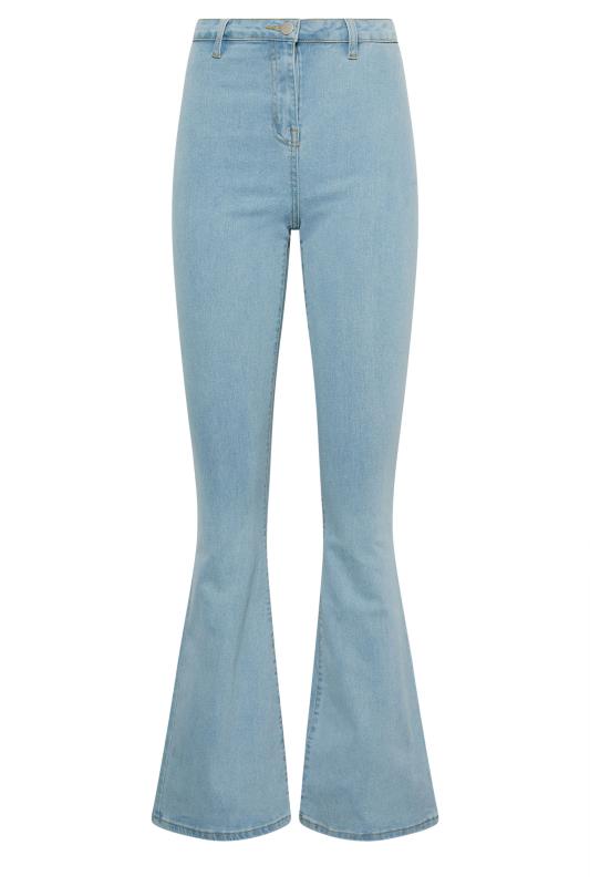 Flared Light Blue Jeans for Women – Retro Style