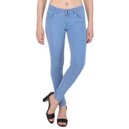 Sleek & Modern Women’s Slim Fit Mid-Rise Jeans