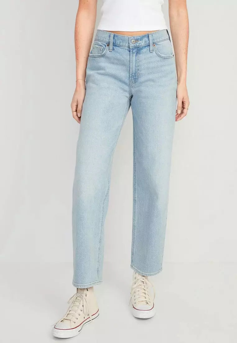 Straight Leg High-Rise Ankle Jeans for a Modern Look
