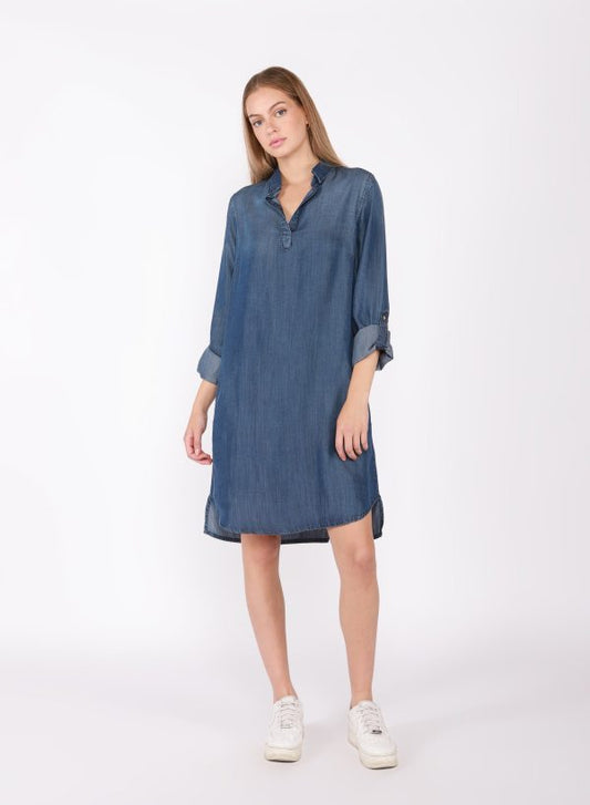 Classic Denim Shift Dress